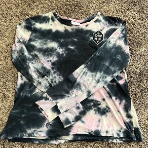 Pink and Black Tie Dye T-shirt